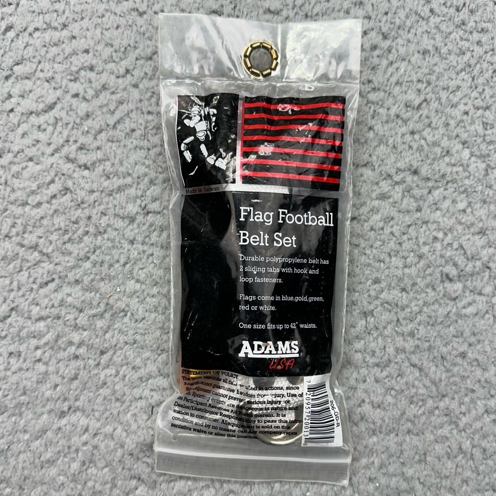 NIP ADAMS USA‎ 206-GD-R YELLOW Flag Football Belt Set Sports Equipment OSFM